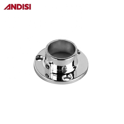 16/19/25 mm Diamètre Armoire à tubes ronds Support de support en acier Flange pour l'installation