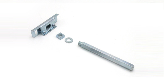 L1 76 mm Support de garde-robe métallique pour des garde-corps flottants