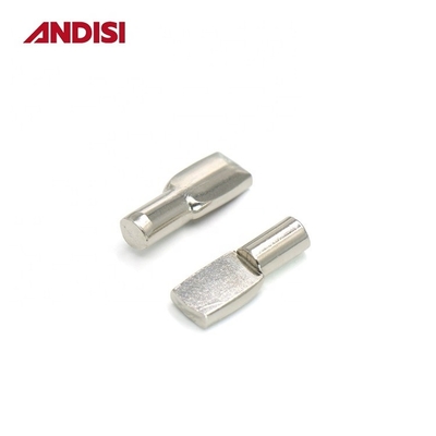 Matériel de mobilier 5 mm/7 mm Plaqué en acier zinc Plaquette porte-étagère Support de support de 8 mm Longueur épingles