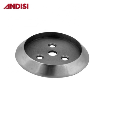Chromé 50 mm de diamètre Vêtements suspendus rail rond porte-tubes placard bâton de support des brides en acier pour garde-robe