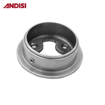 Chromé 50 mm de diamètre Vêtements suspendus rail rond porte-tubes placard bâton de support des brides en acier pour garde-robe