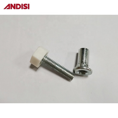 Pieds de glisse réglables anti rayures avec acier zincé de 8 mm de diamètre
