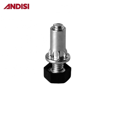Pieds de glisse réglables anti rayures avec acier zincé de 8 mm de diamètre