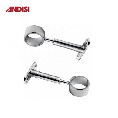 Réglable Ronde Armoire de tuyau de garde-robe Centre de rails supports pour 80-120 mm de hauteur
