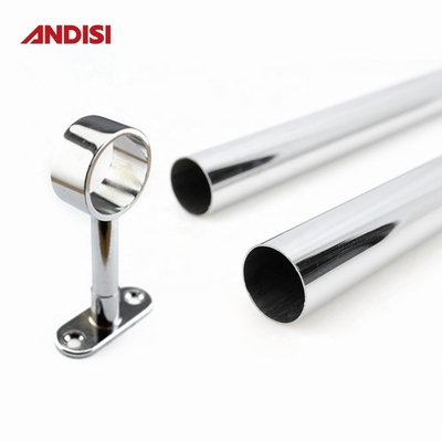 Réglable Ronde Armoire de tuyau de garde-robe Centre de rails supports pour 80-120 mm de hauteur
