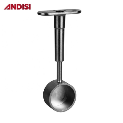 Réglable Ronde Armoire de tuyau de garde-robe Centre de rails supports pour 80-120 mm de hauteur