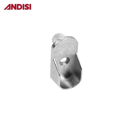 Armoire à rouleaux de fin de support Flange 16 mm plaqué nickel Cabinet ovale Armoire rail support