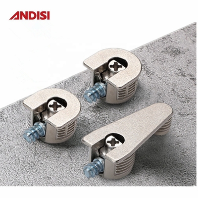 Connecteur de verrouillage à cames pour armoire à fils de 20 mm Liège de zinc et connecteur Rafix pour meubles en acier