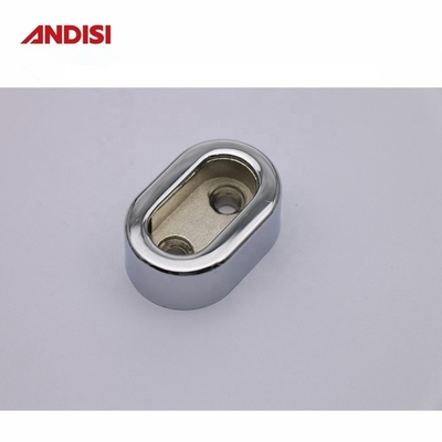 Tuyaux de garde-robe Pipe suspendue Rail placard Rod support de support de support de soupape de tuyau Finition noire