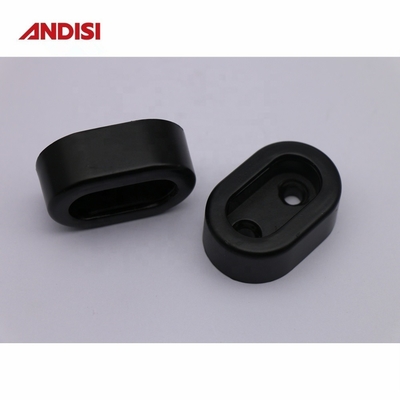 Tuyaux de garde-robe Pipe suspendue Rail placard Rod support de support de support de soupape de tuyau Finition noire