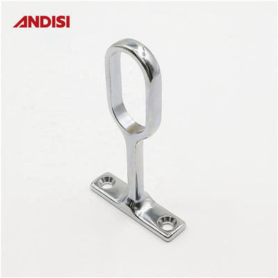 Support de tube de garde-robe ovale avec support de rails suspendus à la barre de rangement en alliage de zinc