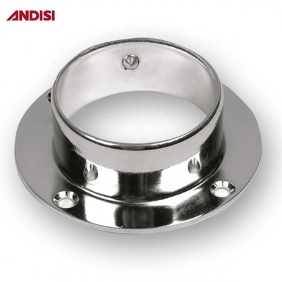 Moderne de conception d'alliage de zinc D25 Ronde porte-barres de placard pour le tube de garde-robe chromé