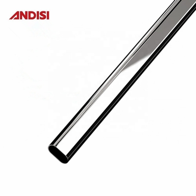 Rameau de rail suspendu en acier ovale enduit de chrome dur pour garde-robe de design moderne