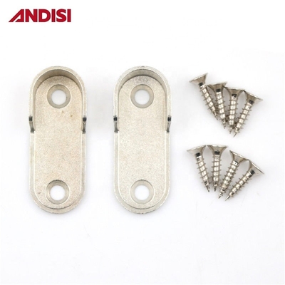Longueur 44 mm Armoire en alliage de zinc pour tube ovale 30x15 mm support de tuyau ovale