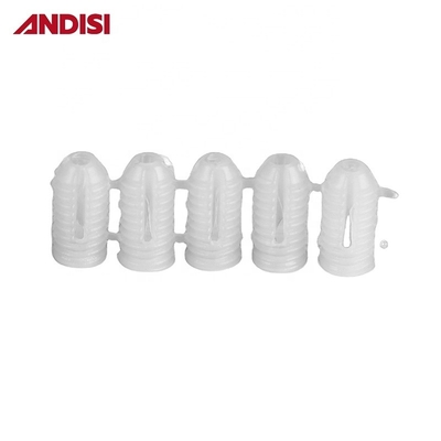 Meubles mini-fixé en plastique transparent à manche d'expansion de connexion de nylon Noix pour vis