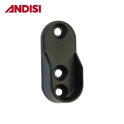 Style de conception moderne Ovale Tube Pipe Rail Closet Pole Rod End Bracket Support Flanges