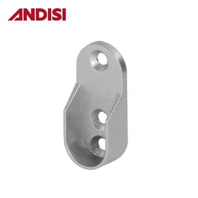 Style de conception moderne Ovale Tube Pipe Rail Closet Pole Rod End Bracket Support Flanges