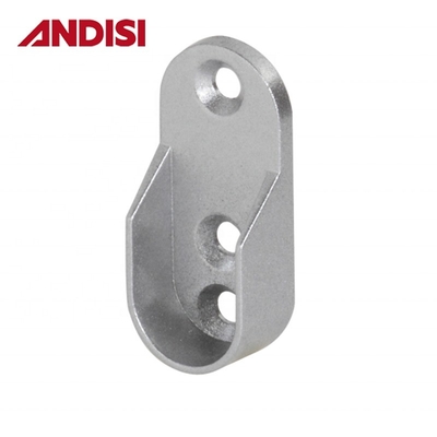Style de conception moderne Ovale Tube Pipe Rail Closet Pole Rod End Bracket Support Flanges