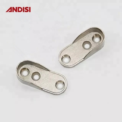 44mm Zinc alliage vêtements porte-rails pour le placard Cabinet ovale tuyau tube bout support