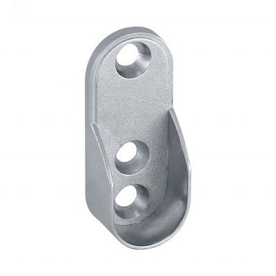 44mm Zinc alliage vêtements porte-rails pour le placard Cabinet ovale tuyau tube bout support