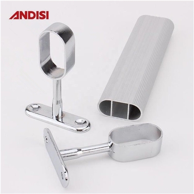 Centre de mobilier de quincaillerie placard support de tige pour garde-robe de chambre à coucher support tube