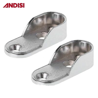Conception moderne essentielle garde-robe ovale support de tube pour les accessoires de meubles