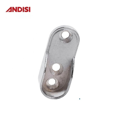 Améliorez votre garde-robe avec un support de tuyau ovale et un support de rails pour vêtements en alliage de zinc de 44 mm