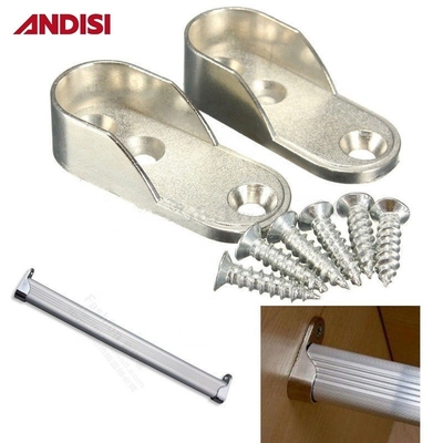 Meubles de chambre à coucher Tubes en aluminium Armoire Tubes suspendus Rail Ovale Armoire