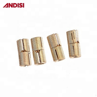 Style de design moderne haut de gamme en laiton cylindre caché charnières en laiton massif pour boîte en bois