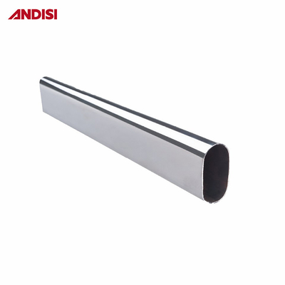 Meubles de chambre à coucher Tubes en aluminium Armoire Tubes suspendus Rail Ovale Armoire