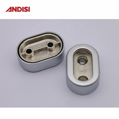 Porteur de soutient de tuyau de garde-robe à épaisseur de pin en alliage de zinc pour 30x15 mm