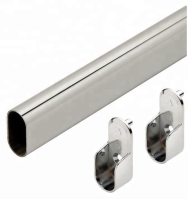 Épaississement porte-tubes Support vêtements suspendu rail rob armoire en acier pour salle de bain