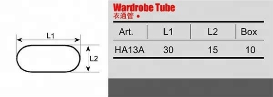 Épaississement porte-tubes Support vêtements suspendu rail rob armoire en acier pour salle de bain