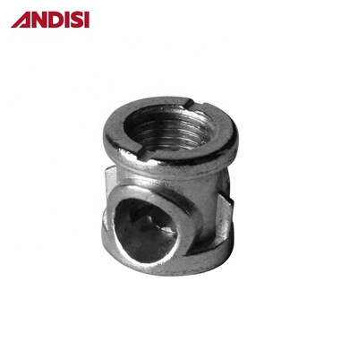 Résistants pour les meubles modernes en acier zinc plaqué 4 en 1 Mini Fix Cam et boulon