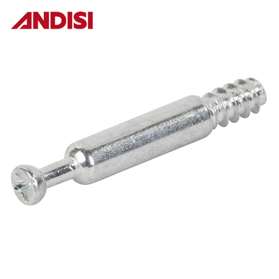 Meubles connecteur Boulons mini fixés vis Dowel 33/36/46mm acier zincé M4 Hardware moderne