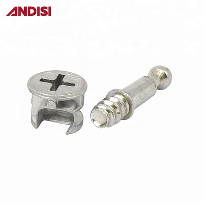 Meubles connecteur Boulons mini fixés vis Dowel 33/36/46mm acier zincé M4 Hardware moderne